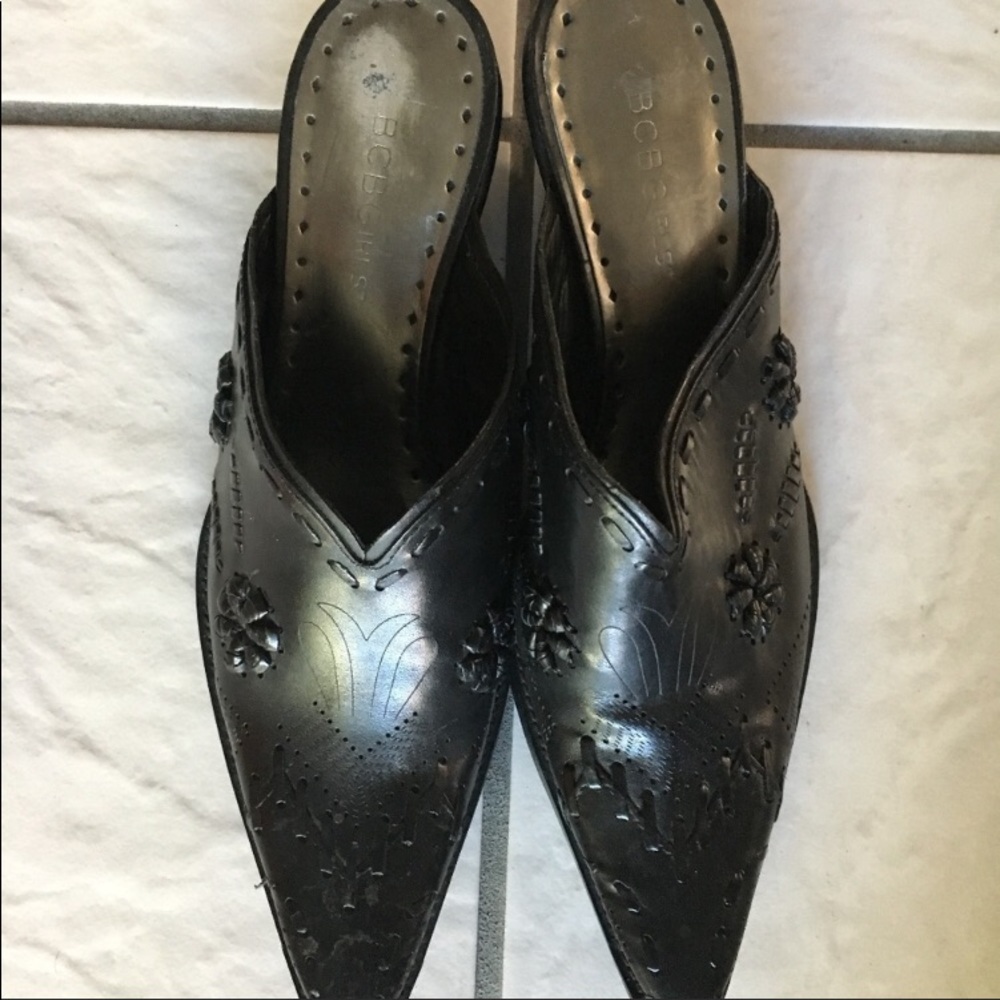BCBG Western style heel mule, 8